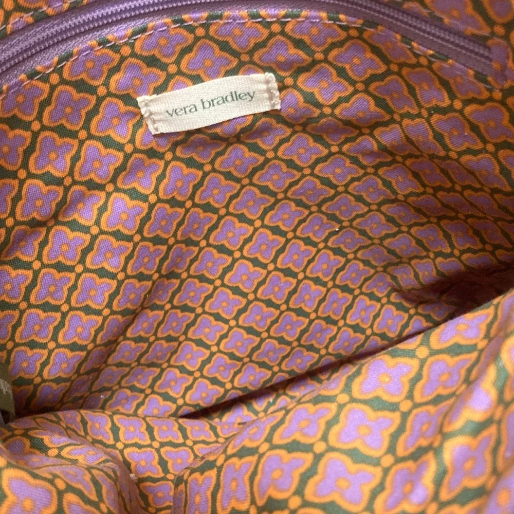 Vera Bradley Teal and Yellow Floral Shoulder Bag